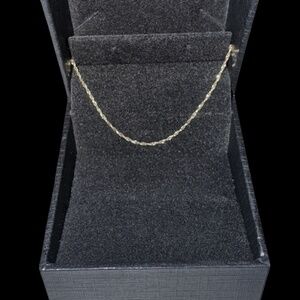 10K Solid Yellow Gold Singapore Chain – 20” – Peoples Jewellers – With Box & Tag